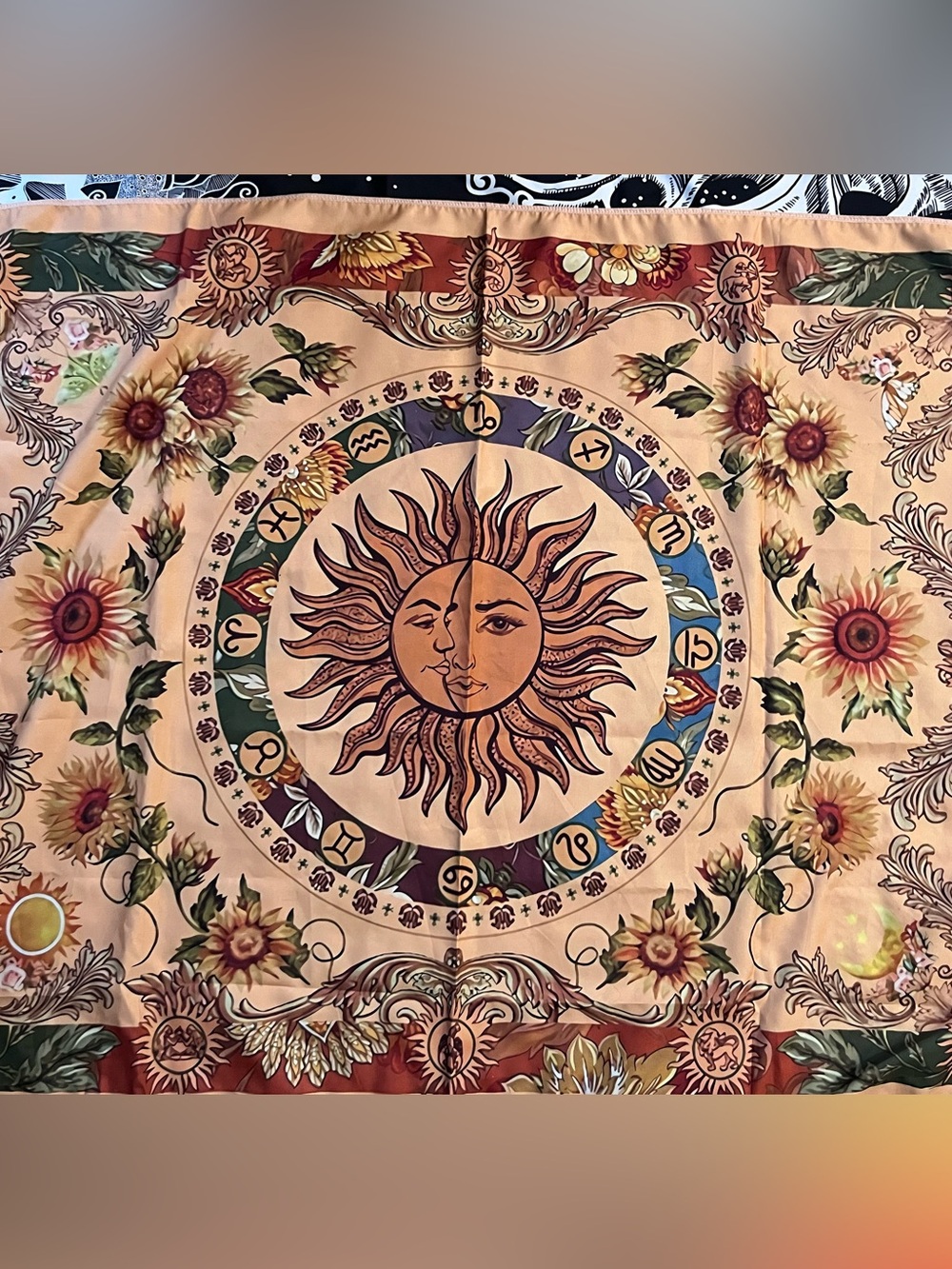 Accnic Sun And Moon Tapestry Celestial Wall Hanging Boho Room Decor